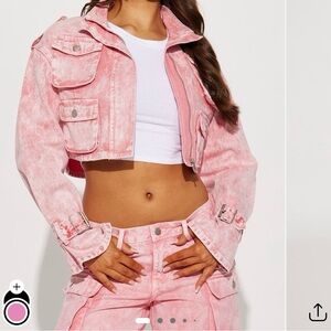 Fashion Nova Light Pink Jean Jacket